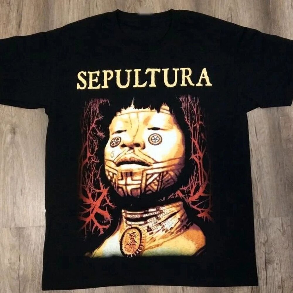 Sepultura Roots Band Black T-shirt .